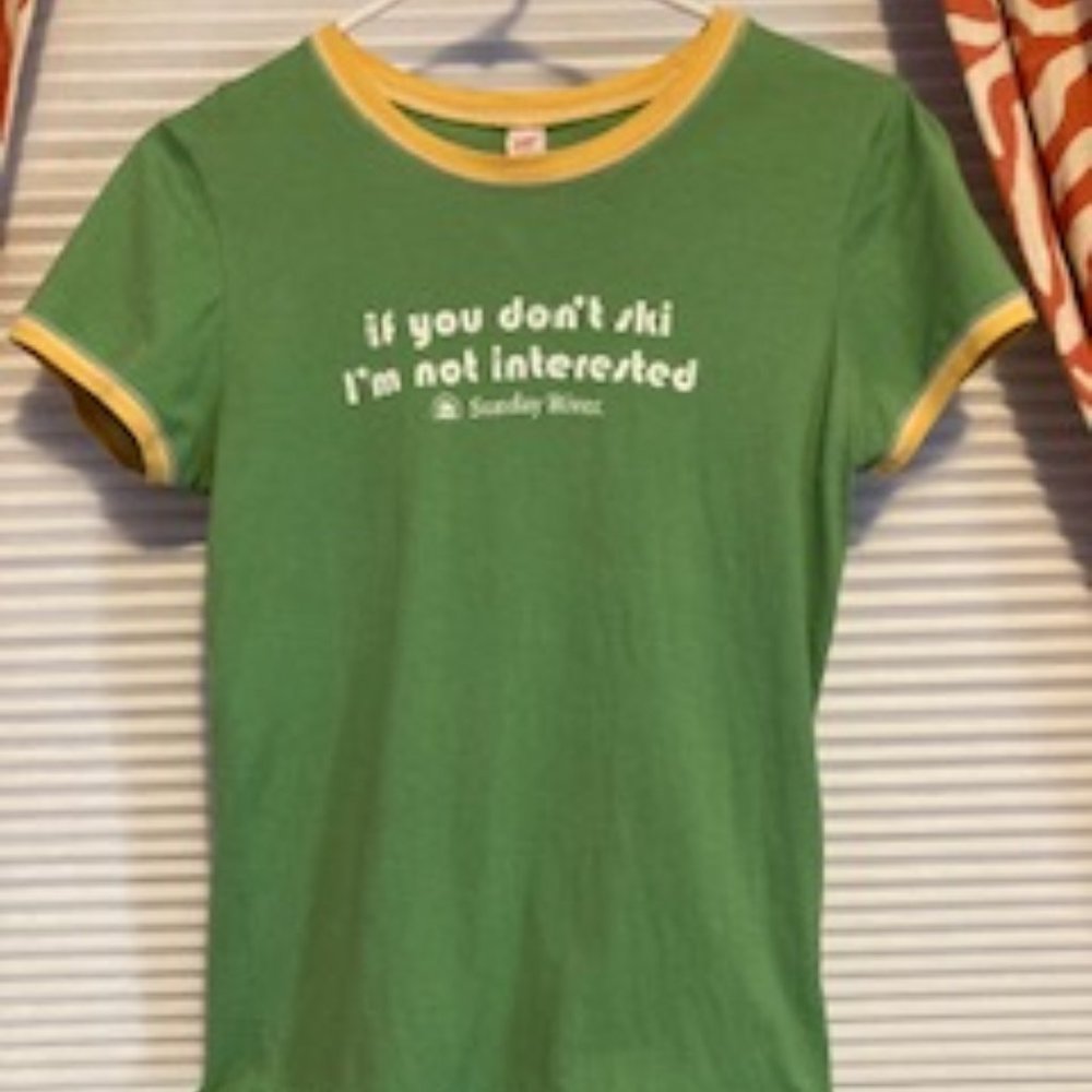 Sunday River Ski Short Sleeve T-Shirt, Size Medium